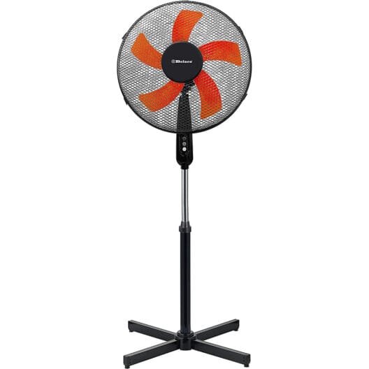 Belaco 16 inch Stand Fan - Oscillating - 5 Blade - Black