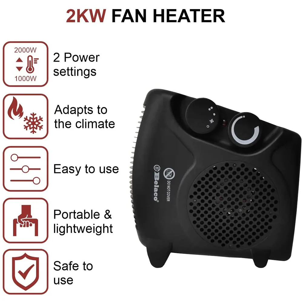 Belaco Electric Portable Fan Heater - Image 3
