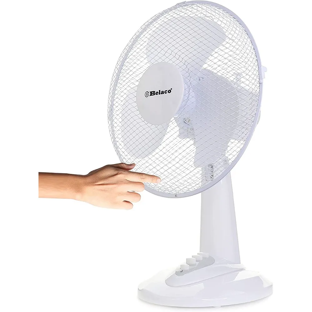 Belaco 12 Inch White Table Desk Fan - Image 4