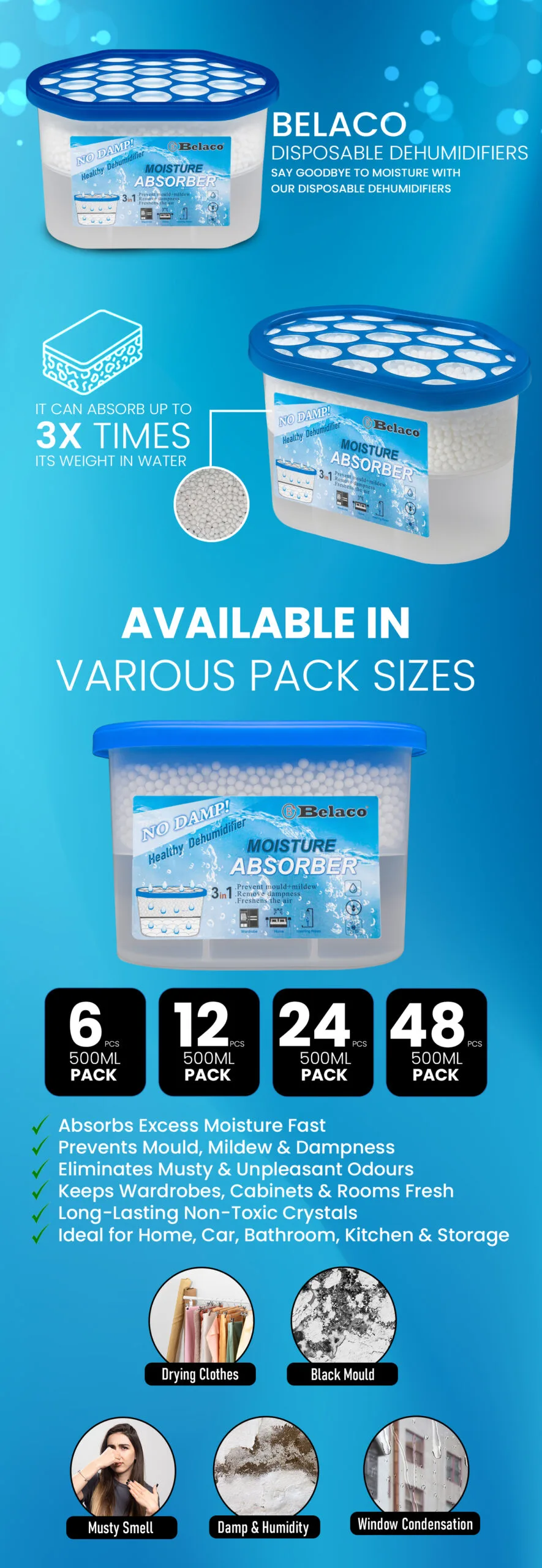 moisture absorber dehumidifier