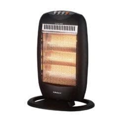Alternative view of Belaco Halogen electric Heater portable heater with 3 Heat Settings 1200W 90 Degree Oscillation Compact – Black