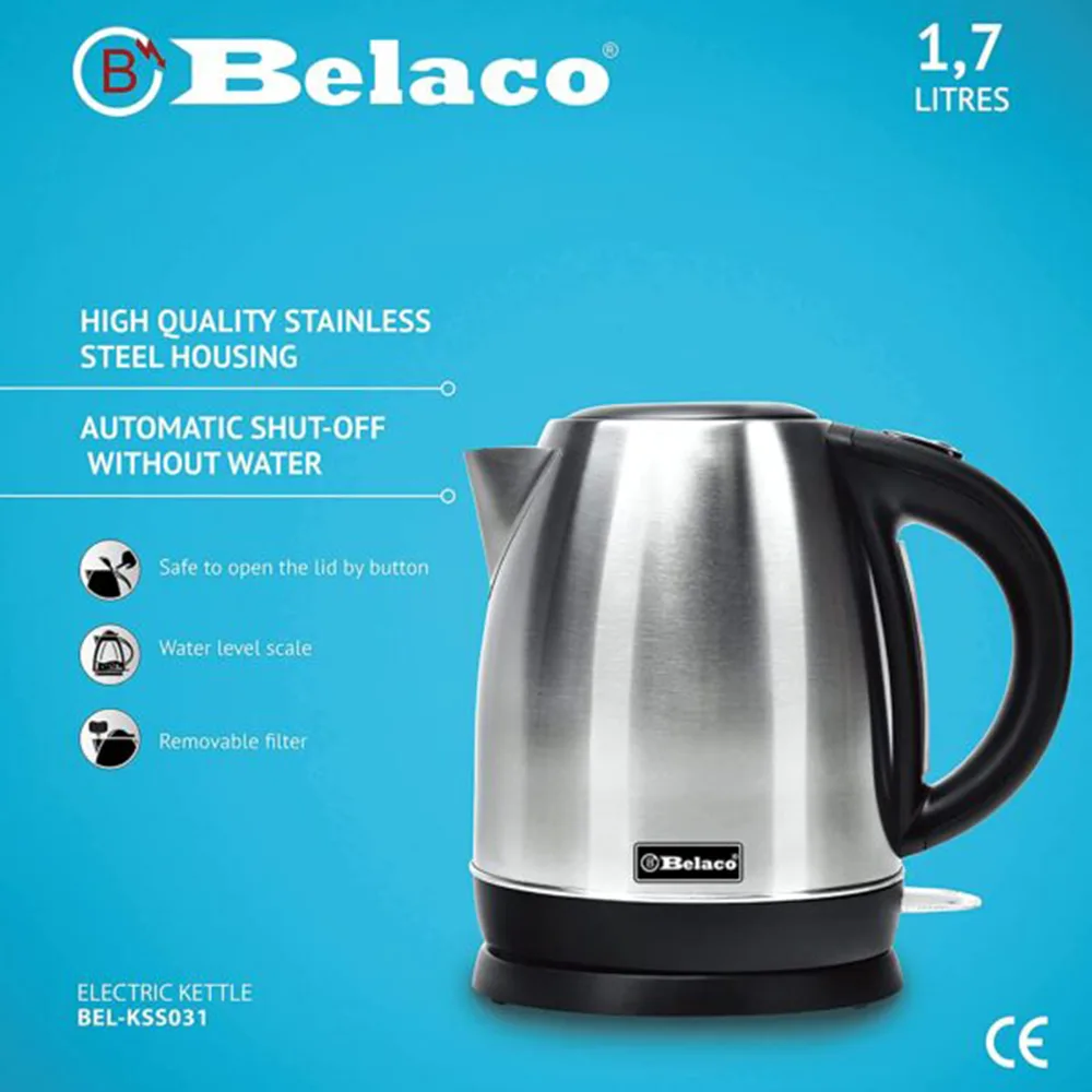Efficient and Stylish: Belaco Electric Kettle with Stainless Steel Housing - Image 6