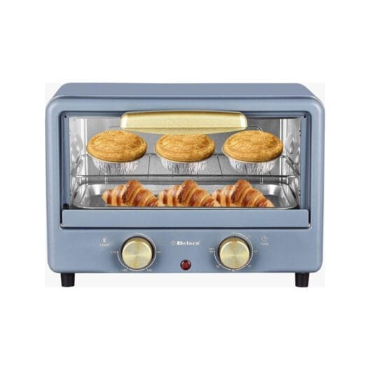 Belaco Retro look Mini 10L Toaster Oven Tabletop 750w