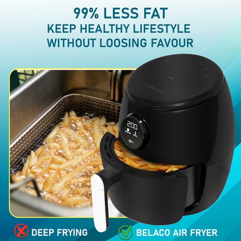 Belaco Air Fryer 2L Digital Display - Belaco