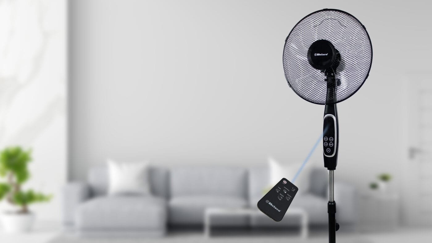remote stand fan