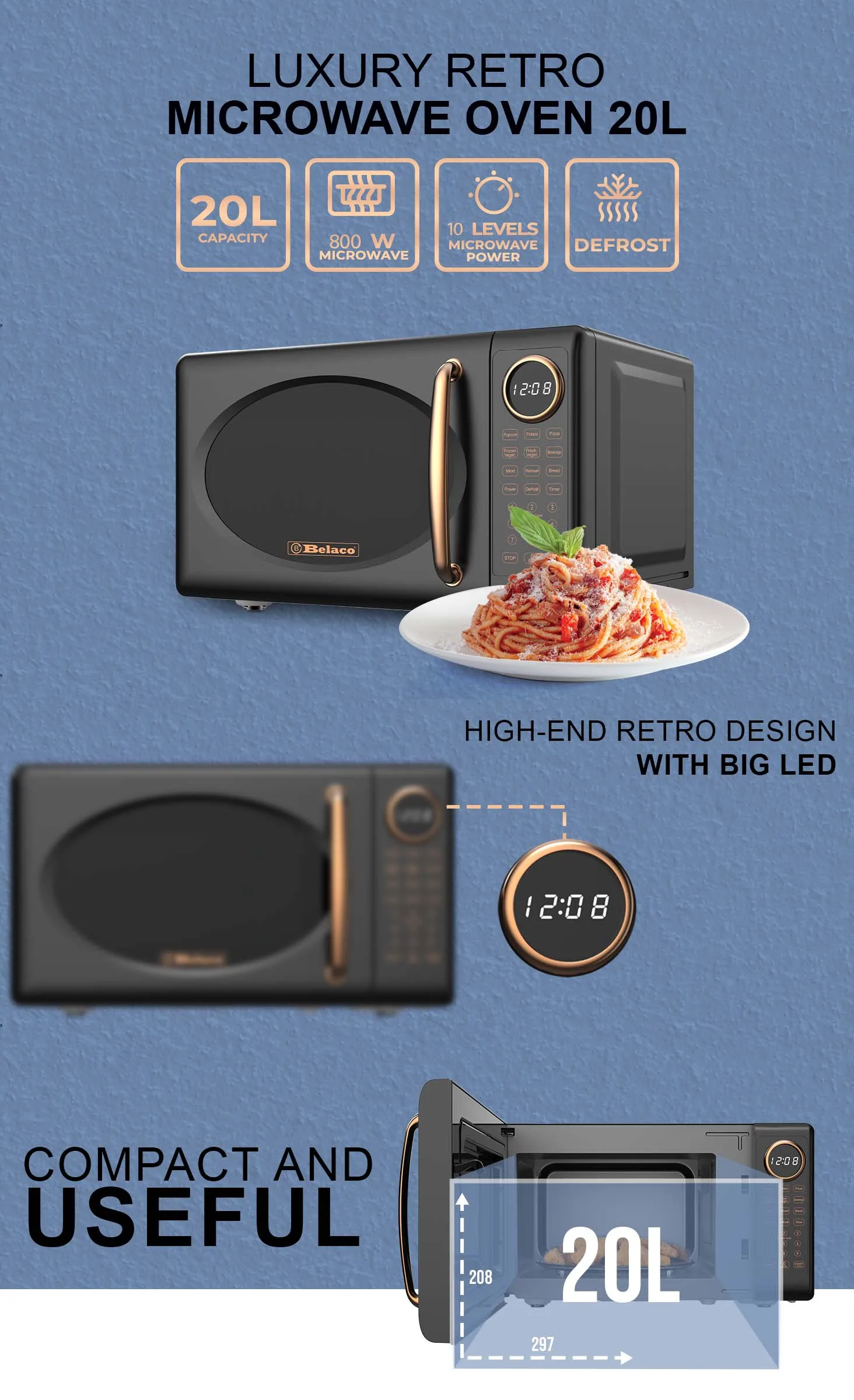 20L microwave oven