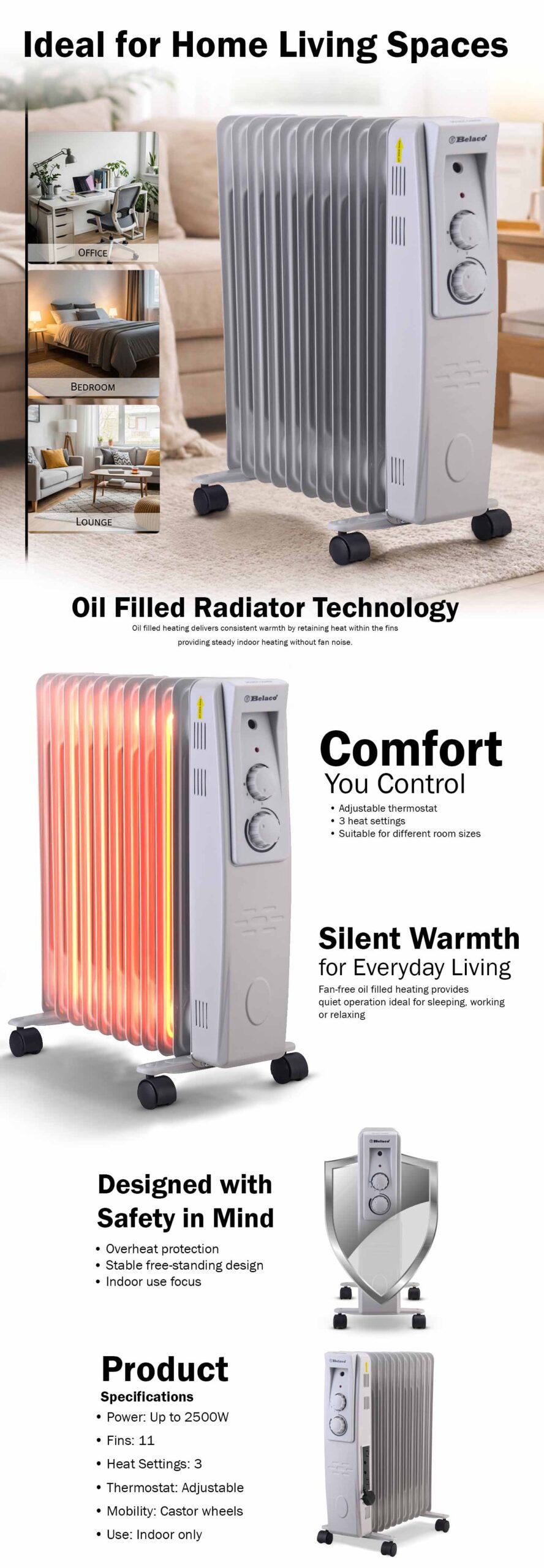 Oil Filled Radiator Heater