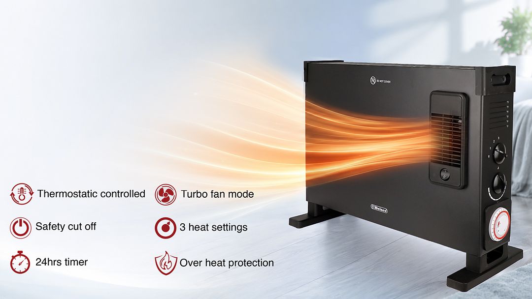 Belaco 2000W turbo convector heater with timer